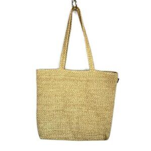 Fabletics Shopping Bag- Market Tote- Synthetic Raffia - Lightweight